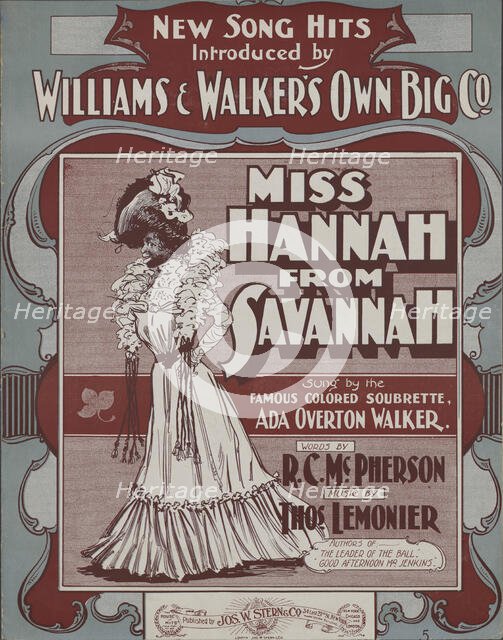 'Miss Hannah from Savannah', 1901. Creator: Unknown.