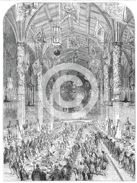 The Banquet in the Guildhall at York, 1850. Creator: Unknown.