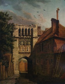 'West Gate, Winchester', 1779. Artist: Michael Angelo Rooker.