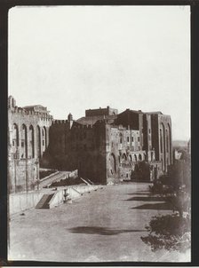 The Pope's Palace, Avignon, c. 1851, printed 1970. Creator: Charles Nègre.