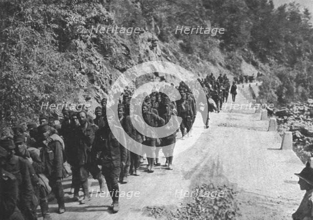Italian Offensive of Isonzo; A Column of Austrian Prisoners, 1917. Creator: Unknown.