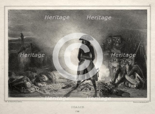 Album for 1836: Italy, 1796, Napoleon Bonaparte, 1836. Creator: Auguste Raffet (French, 1804-1860).