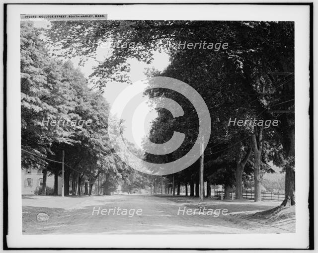College Street, South Hadley, Mass., c1908. Creator: Unknown.
