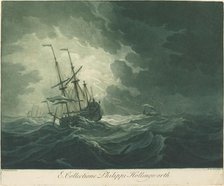 Shipping Scene from the Collection of Philip Hollingworth, 1720s. Creator: Elisha Kirkall.