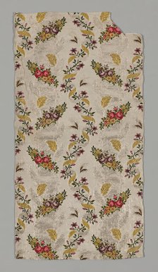 Panel from a Skirt, Spitalfields, c. 1753/55. Creator: Unknown.