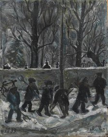 Snow-Clearing, 1933. Creator: John Christensen.