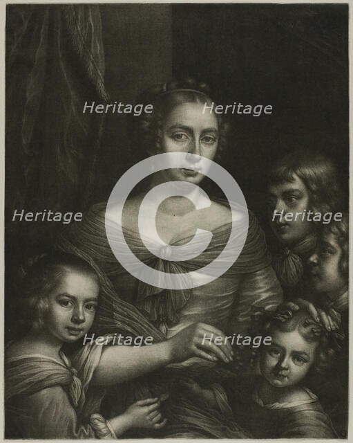 The Artist's Wife and Children, 1665/77. Creator: Wallerant Vaillant.
