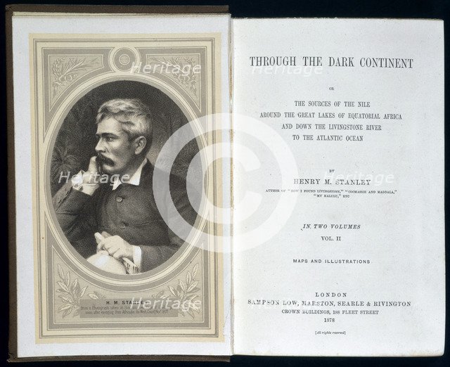 Frontispiece to Through the Dark Continent, by Henry Morton Stanley, 1878. Artist: Unknown