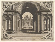 Plate from "Varie Architecture", ca. 1560. Creator: Johannes van Doetecum I.