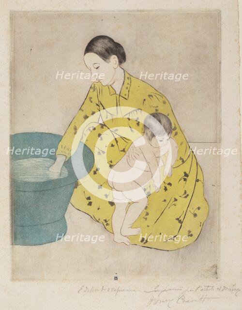 The Bath, 1890-1891. Creator: Mary Cassatt.