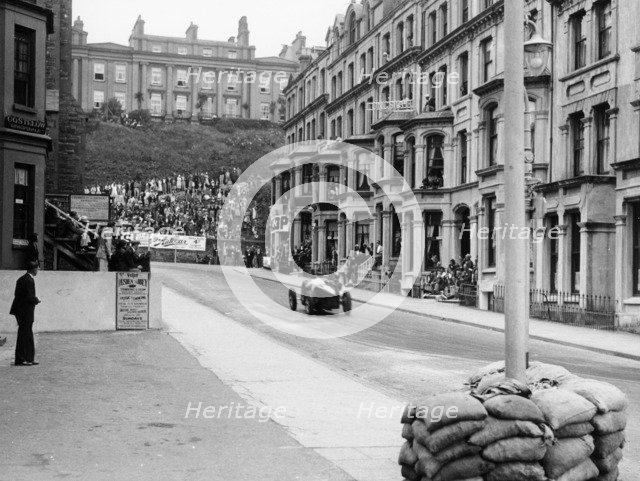Bugatti in the Mannin Moar race, Isle of Man, 1933. Artist: Unknown