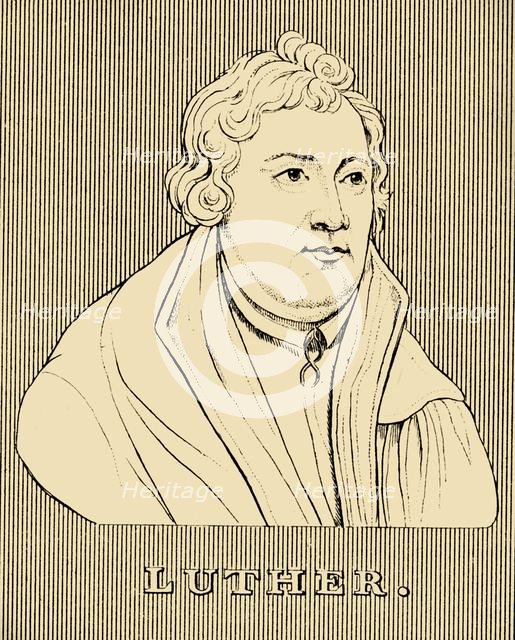 'Luther', (1483-1546), 1830. Creator: Unknown.