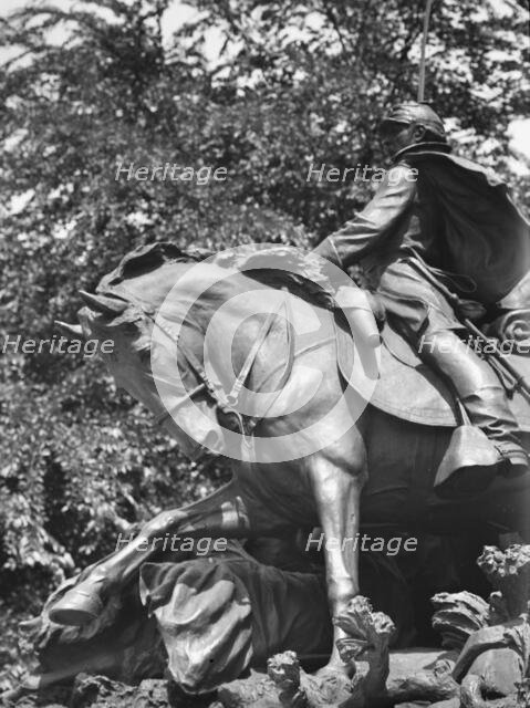 Ulysses S. Grant Memorial - Equestrian statues in Washington, D.C., between 1911 and 1942. Creator: Arnold Genthe.