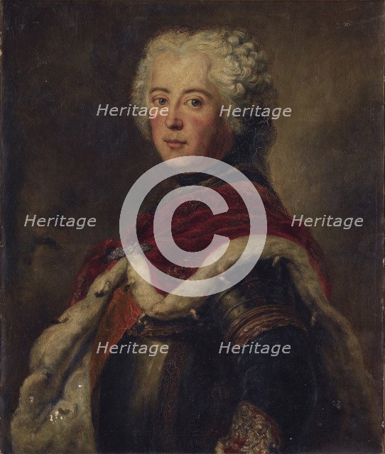Portrait of Frederick II of Prussia (1712–1786). Artist: Pesne, Antoine (1683-1757)