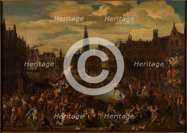 The Antwerp Ommegang, 17th century. Creator: Anonymous.