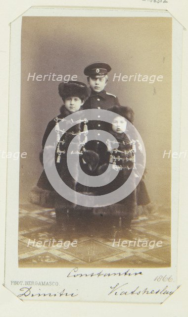 Grand Duke Dimitri Constantinovich, Grand Duke Constantin Constantinovich and Grand Duke Vyacheslav 