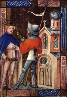 King and knight, c1405. Creator: Unknown.