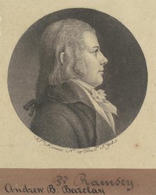 Andrew D. Barclay, 1796-1797. Creator: Charles Balthazar Julien Févret de Saint-Mémin.