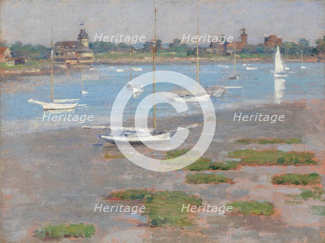 Low Tide, Riverside Yacht Club, 1894. Creator: Theodore Robinson.