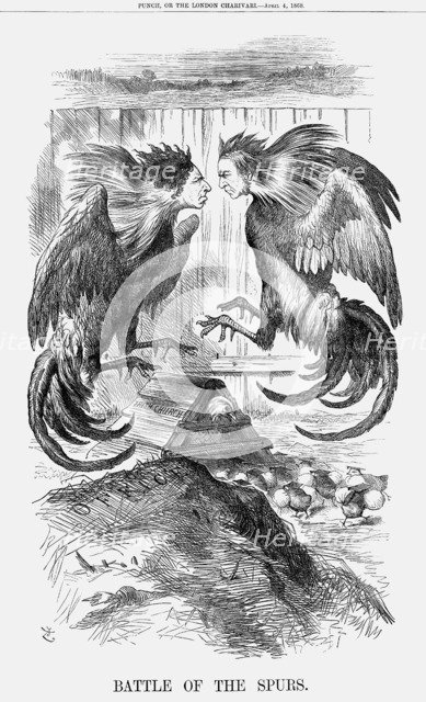 'Battle of The Spurs', 1868. Artist: John Tenniel