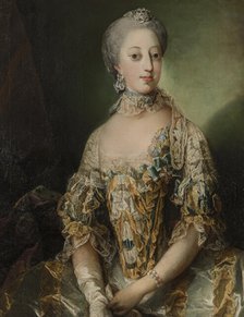 Sofia Magdalena, Queen of Sweden, 1766. Creator: Carl Gustaf Pilo.