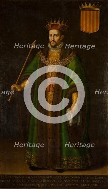 Portrait of Alfonso II (1157-1196), King of Aragon, First third of 17th cen.. Creator: Pertús, Rafael (1564-1648).