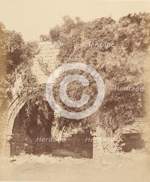 Kirkstall Abbey. Ruins on the South Side, 1850s. Creator: Joseph Cundall.
