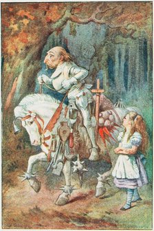 Alice and the White Knight , 1911. Creator: Tenniel, Sir John (1820-1914).