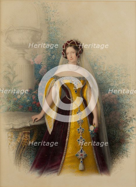 Grand Duchess Anna Pavlovna of Russia (1795-1865), Queen of the Netherlands, 1845.
