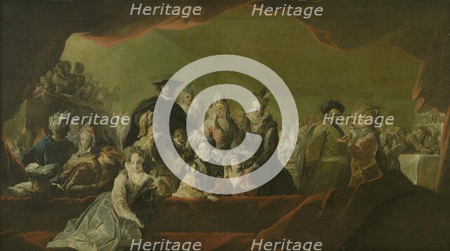 A Fancy-Dress Ball, 1704-1711. Creator: Benoit Le Coffre.