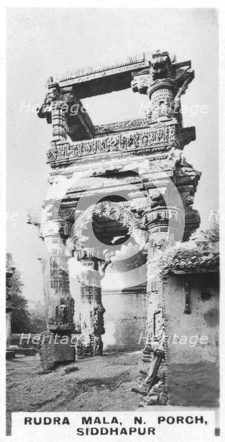 Rudra Mala, north porch, Siddhapur, India, c1925. Artist: Unknown