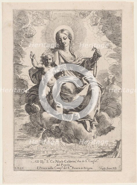 The Virgin of the Rosary, 1645-84. Creator: Domenico Maria Canuti.