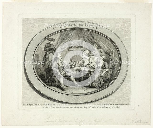 The Lunch at Ferney, 1775. Creator: Louis Joseph Masquelier.