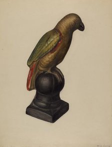 Parrot, c. 1937. Creator: Mina Lowry.