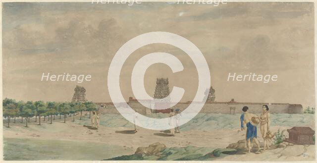 The Great Pagoda in Chalembron, India, 1774. Creator: Carel Frederik Reimer.