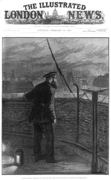London fires, 1887. Artist: Unknown