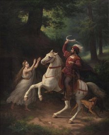 Count Otto of Oldenborg with the Oldenburg Horn, 1862. Creator: Storch, Frederik (1805-1883).