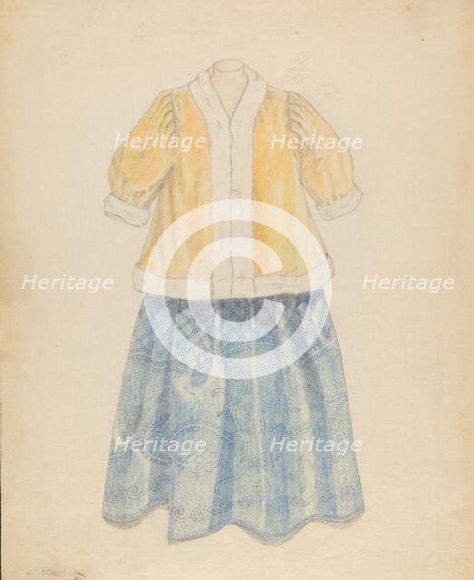 Dress, 1935/1942. Creator: Nancy Crimi.