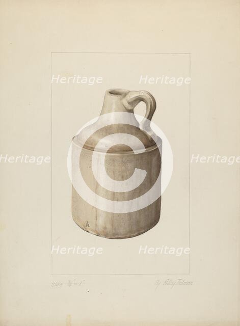 One Gallon Jug, 1935/1942. Creator: A. R. Tolman.
