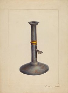 Candlestick, c. 1938. Creator: Samuel Fineman.