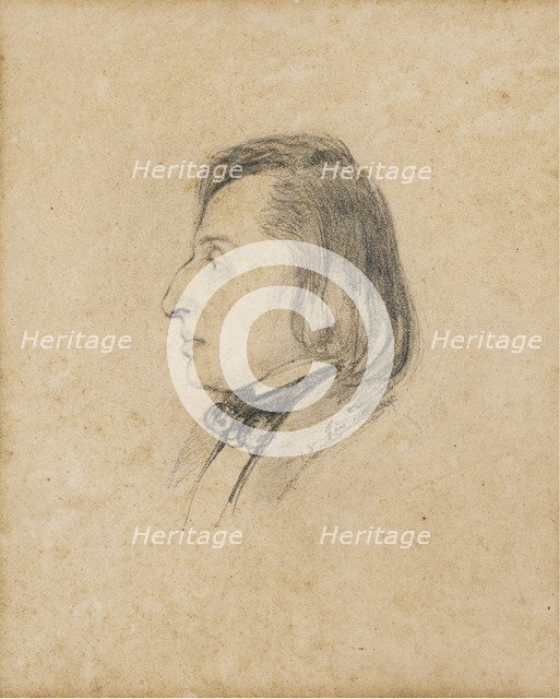 Portrait of Frédéric Chopin. Artist: Viardot-García, Pauline (1821-1910)