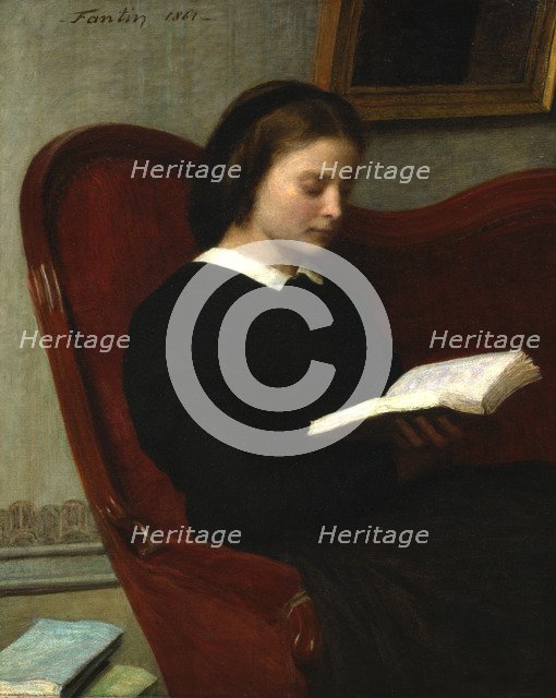 'The Reader', 1861.  Artist: Henri Fantin-Latour