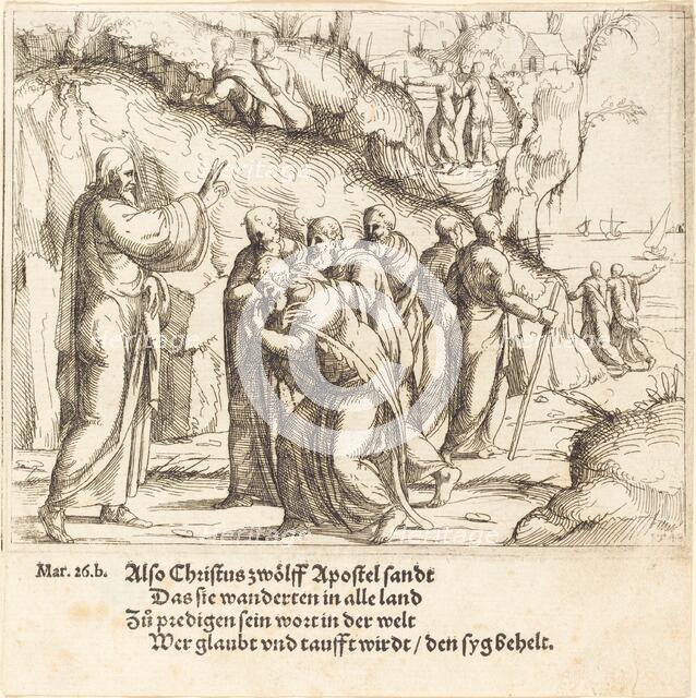 Christ Charges the Apostles of their Mission, 1548. Creator: Augustin Hirschvogel.