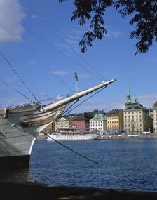 'AF Chapman' sailing ship (youth hostel), Stockholm, Sweden.