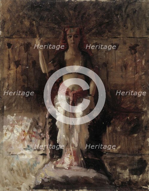 The Egyptian Queen, Academy Rehearsal, 1877-1878. Creator: Albert Edelfelt.