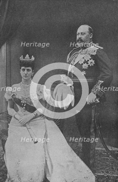 King Edward VII and Queen Alexandra, c1902 (1909). Artist: Gunn & Stuart.