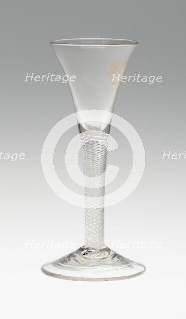Wine Glass, England, c. 1750. Creator: Unknown.