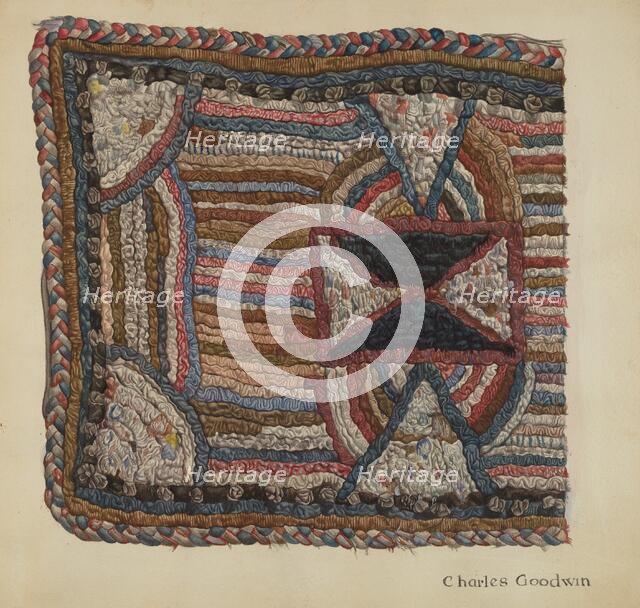 Shaker Shirred Rug, 1935/1942. Creator: Charles Goodwin.