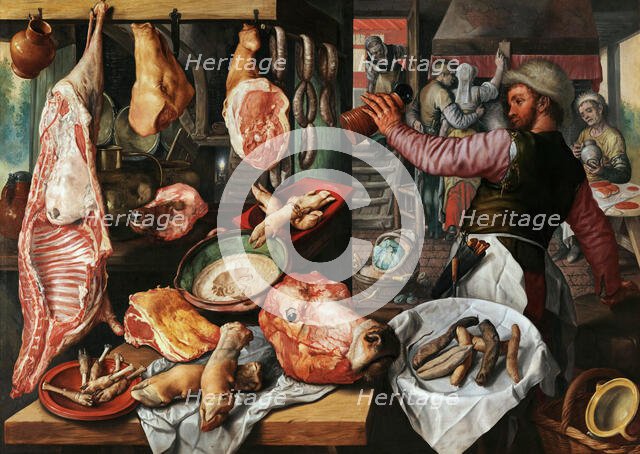 Butcher's Stall, 1568. Creator: Beuckelaer, Joachim (ca. 1533-1574).