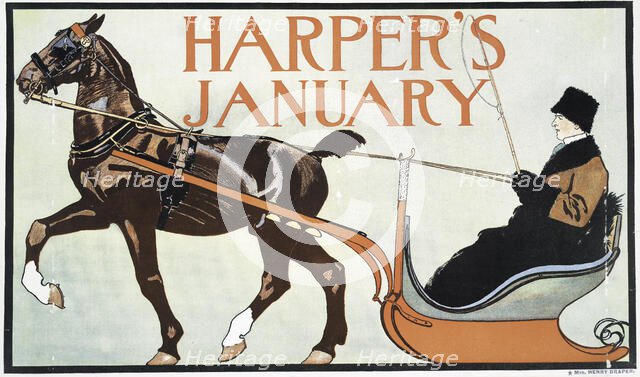 Harper's January, c1899. Creator: Edward Penfield.